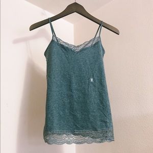 NWT EXPRESS GRAY LACE CAMI TANK TOP
